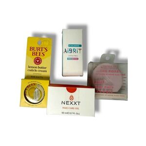Nail Care Bundle Nexxt Oil Burt's Bees Olive June‎ Poppy AiBRiT New